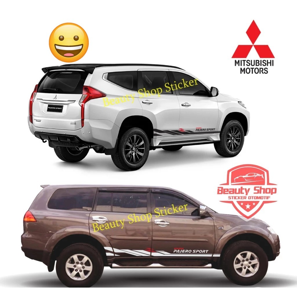 สติ๊กเกอร์ dakar Pajero Sport สติ๊กเกอร์รายชื่อรถยนต์สไตล์มินิมอล mitsubishi Pajero Sport