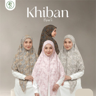 Hijab Khiban Square Printing syar'i Khimar bandana Segi Empat Tali ceruty babydoll size 140x140