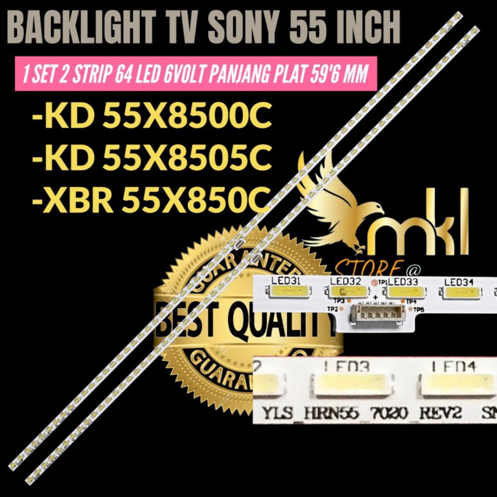 SONY 55 INCH LED TV BACKLIGHT KD-55X8500C- KD-55X8505C- XBR 55X850C 55 INCH TV BACKLIGHT