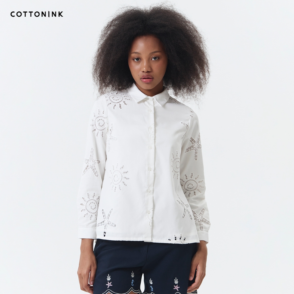 KEMEJA COTTONINK - เสื้อเชิ้ตผู้หญิง Off-white Vongole SummerCollection2026
