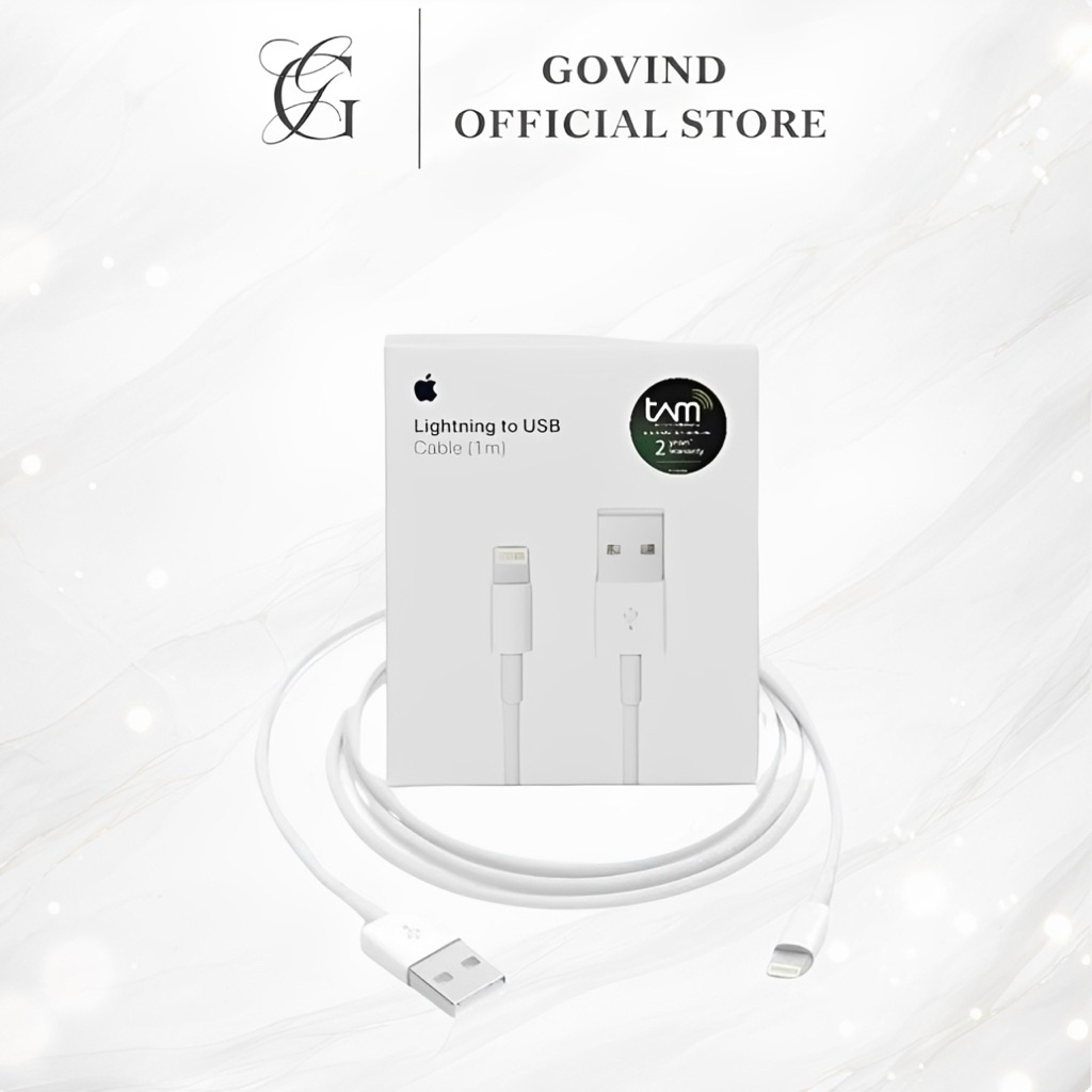 [รับประกัน 2 ปี] สาย Lightning to USB 2m & 1m การรับประกัน TAM อย่างเป็นทางการ 100% - เครื่องชาร์จ i