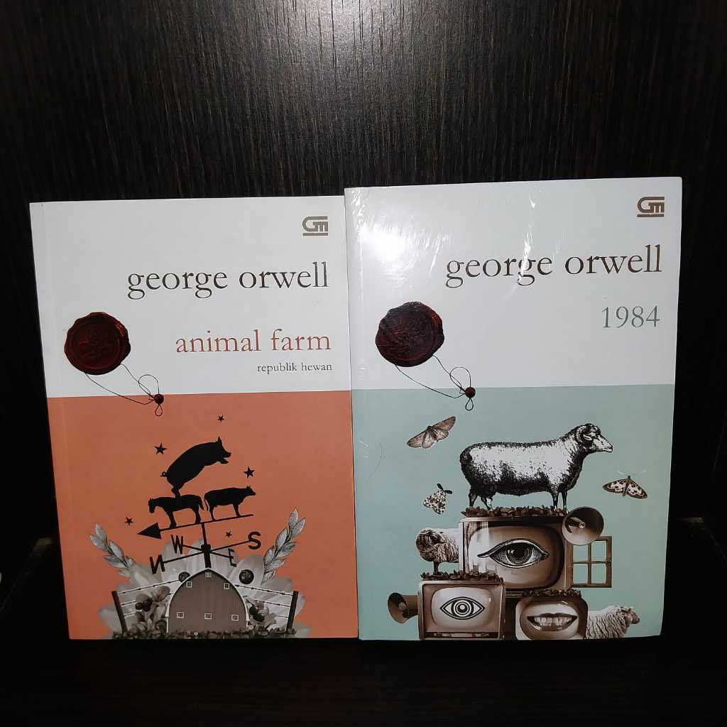 Animal Farm & 1984 นวนิยายโดย George Orwell Original