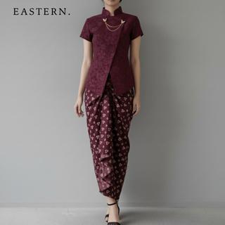(Free Bross) Kebaya Janggan Pendek Fukuro Jacquard Atasan Brokat Modern Baju Kondangan Wanita