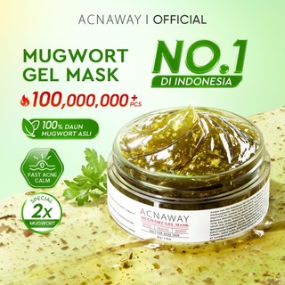 ACNAWAY Advanced Mugwort Gel Mask– Face Mask Gel Masker Wajah untuk Kulit Berjerawat | Mencerahkan, Menghaluskan & Membersihkan Pori|Anti Kusam, Komedo & Minyak|Acne Skincare Brightening & Pore Care Masker Komedo Sleeping Mask Masker Acne
