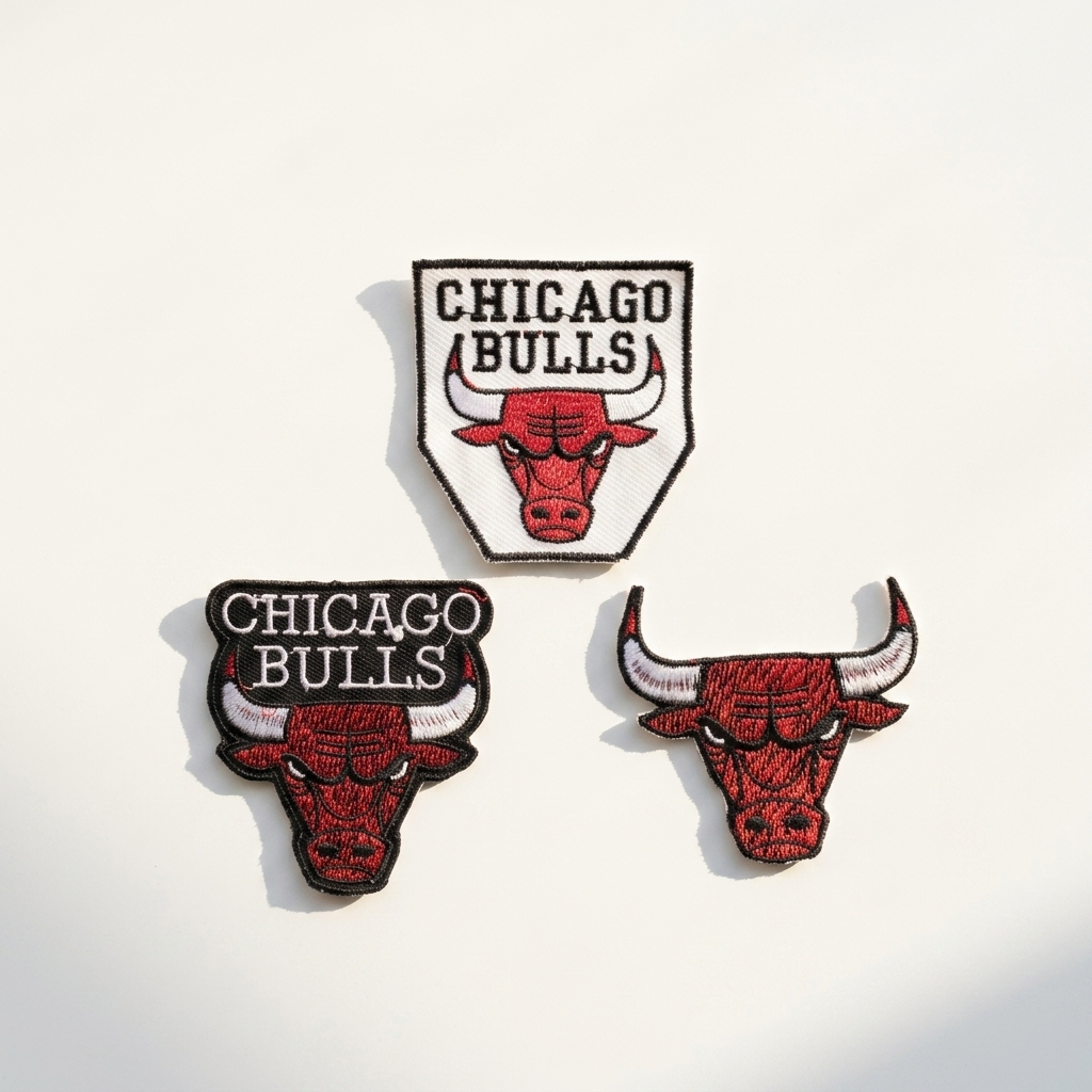 CHICAGO BULLS Patch Chicago Bulls เย็บปักถักร้อยแพทช์สัญลักษณ์