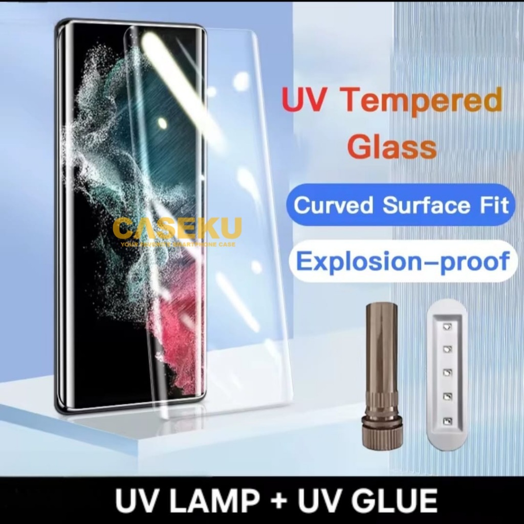 กระจกนิรภัย UV Clear Full กาวป้องกันรอยขีดข่วนสําหรับ Vivo X100 Vivo X100 Pro Vivo X200 Pro Vivo X90