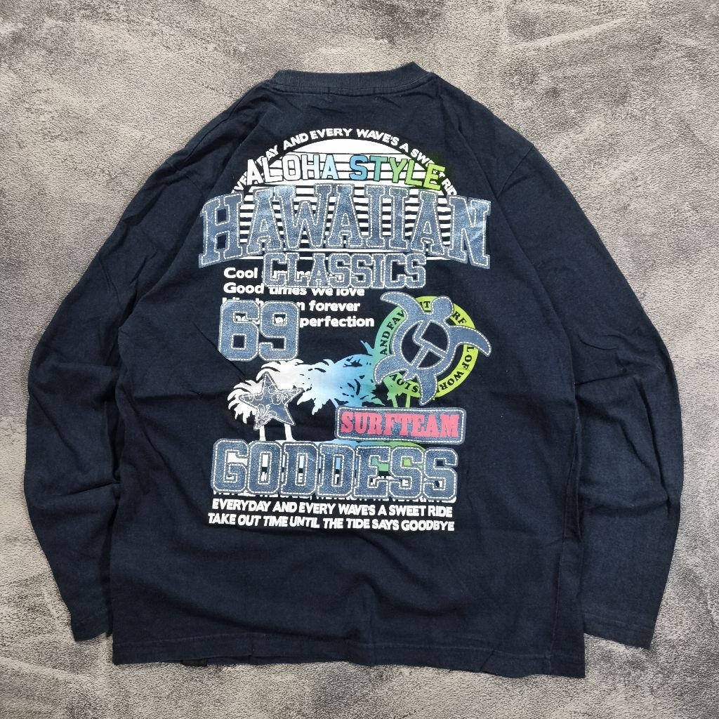 Longsleeves Team Goodess Hawaiian Aloha Style T-Shirt