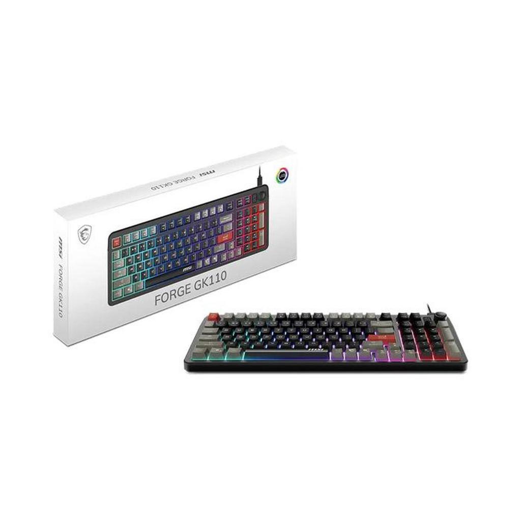 MSI FORGE GK110 US RGB GAMING KEYBOARD gk 110 เกม