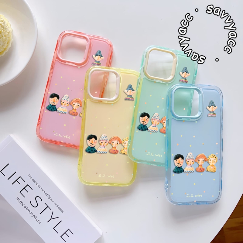 GC270 MOTIF CARTOON EDITION 2 IN 1 สี MACARON COMPATIBLE สําหรับ OPPO A1K A3S A3X A5 A5i A5S A5X A5 