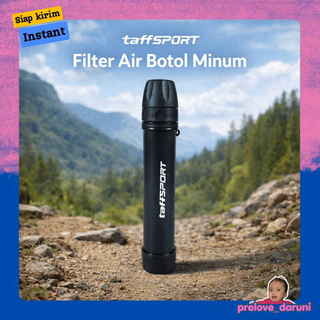 [PD] TaffiSPORT Bottle เครื่องกรองน้ํา Food Grade - SP20 - สีดํา