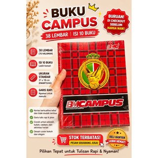 (1PACK ISI 10) BMC ORIGINAL ! BUKU TULIS BMC UKURAN KWARTO 38 LEMBAR