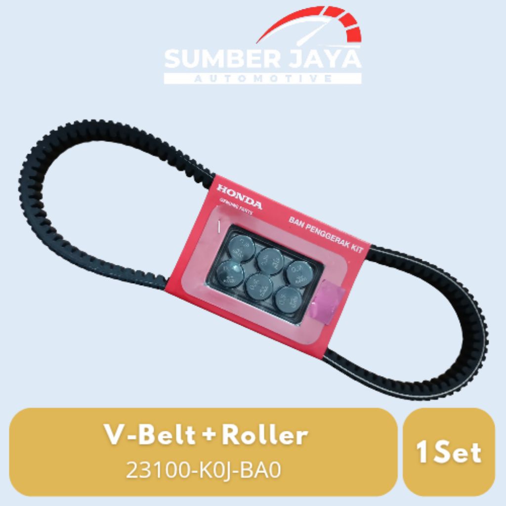 Vanbelt Set Roller Genio, Scoopy K2F, Beat Street K1A AHM 23100-K0J-BA0 แท้ 100% Honda
