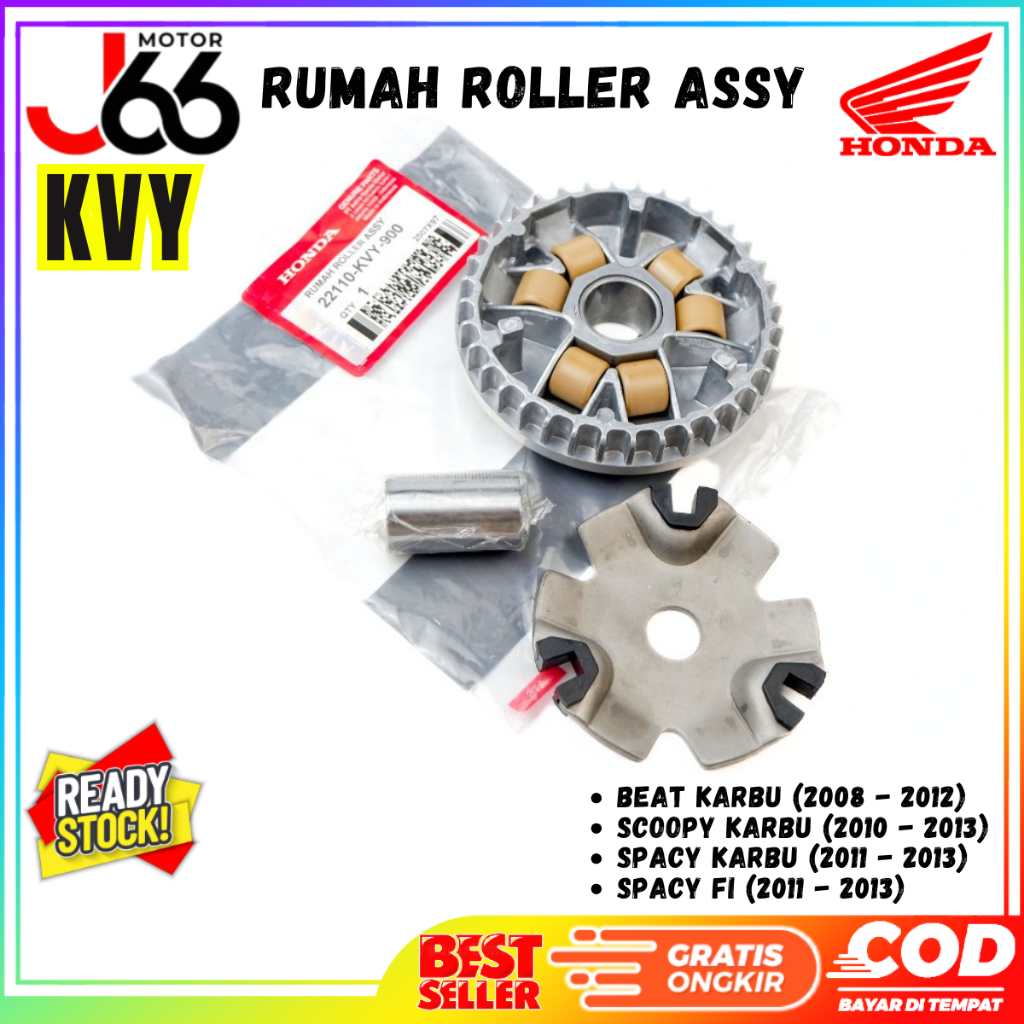 Honda Beat คาร์บูเรเตอร์ Scoopy Spacy คาร์บูเรเตอร์ Roller Assy ที่อยู่อาศัย - 22110-KVY-900