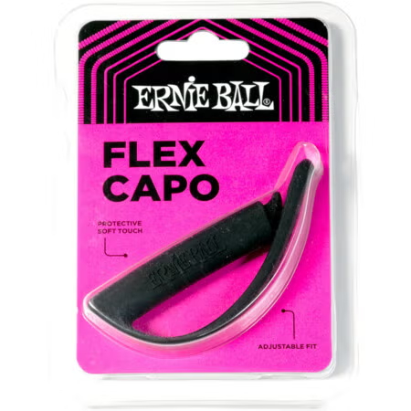Ernie Ball 9645 Flex Capo ทรงโค้งเล็กน้อย capo สําหรับกีตาร์