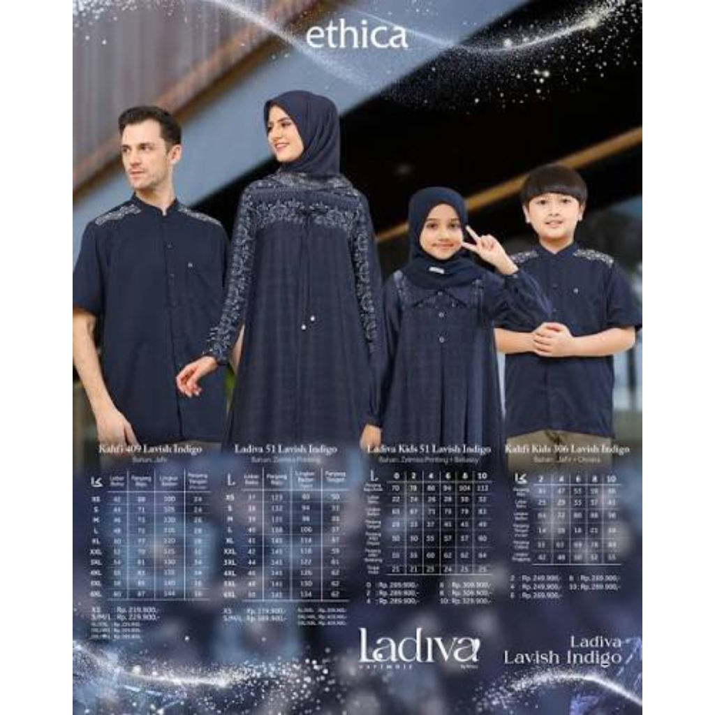 ครอบครัว Ethica sarimbit ล่าสุด อินเทรนด์ 2026 Lavish Indigo