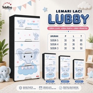 Tabitha Lemari Laci Anaka Lubby Lemari Pakaian Anak Lemari Plastik Laci Penyimpanan Serbaguna