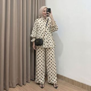 ALIA SET RAYON SMOKE PUFFY - Setelan Baju Muslim Wanita Terbaru