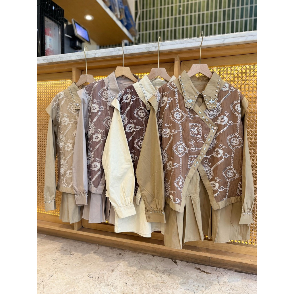 Azkia Luxury Blouse Vest Premium