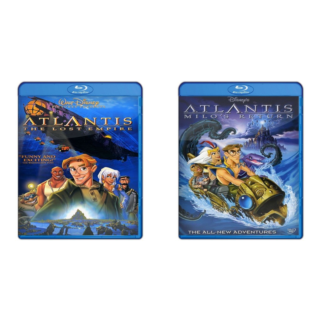 Atlantics The Lost Empire DVD (2001) + DVD Return ของ Atlantis Milo (2003)