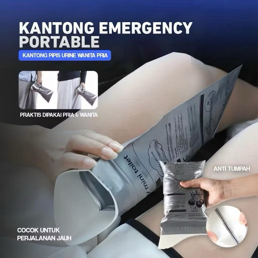 EMERGENCY TOILET URINE BAG สําหรับผู้หญิงและผู้ชายแบบพกพา TRAVELING URINE BAG ANTI-LEAK URGENT BAG