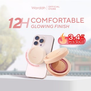 Wardah Cushion Glow Colorfit Perfect Glow Cushion 15 g - Medium-High Coverage Hingga 12 Jam Dengan SPF 40 PA - Dilengkapi Dengan Glow Perfecting Pigment & Skincare-infused CICA + Hydra ß-Glucan - Hasil Akhir Glowing - Makeup