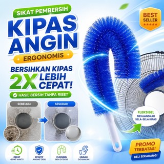 Sikat Kipas Biru Fleksibel Pembersih Debu Ac Dan Interior Mobil