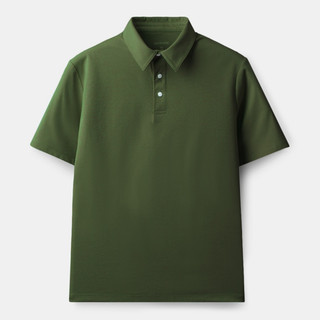 BlueButton Kaos Polo Pria Active Wear Moss Green Adem Ringan Cepat Kering Nyaman Daily & Olahraga