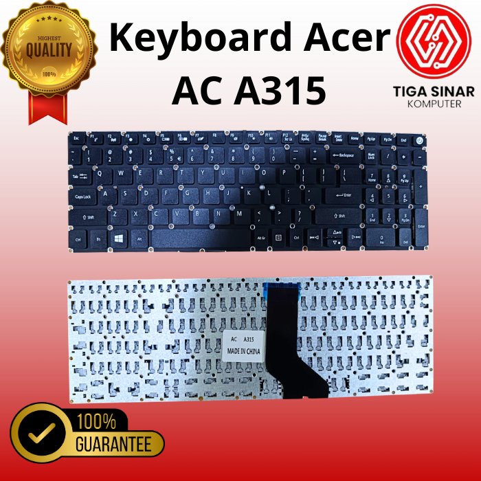 คีย์บอร์ด Acer Aspire 3 A315-21 A315-41 A315-31 A315-51 A315-53 (ไม่เหมาะสําหรับ A315-41 Ryzen)