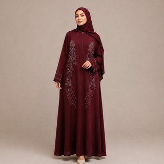 Sultan Store Abaya Azalia Fortaleza Kolaborasi Mami Sultan Siap Stok untuk Berat Badan 20 kg Hingga 100 kg Mewah Anggun