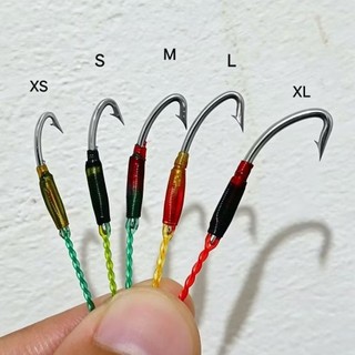 Kail pancing urek belut sawah anti mocel bahan baja putih/stainles siap pakai