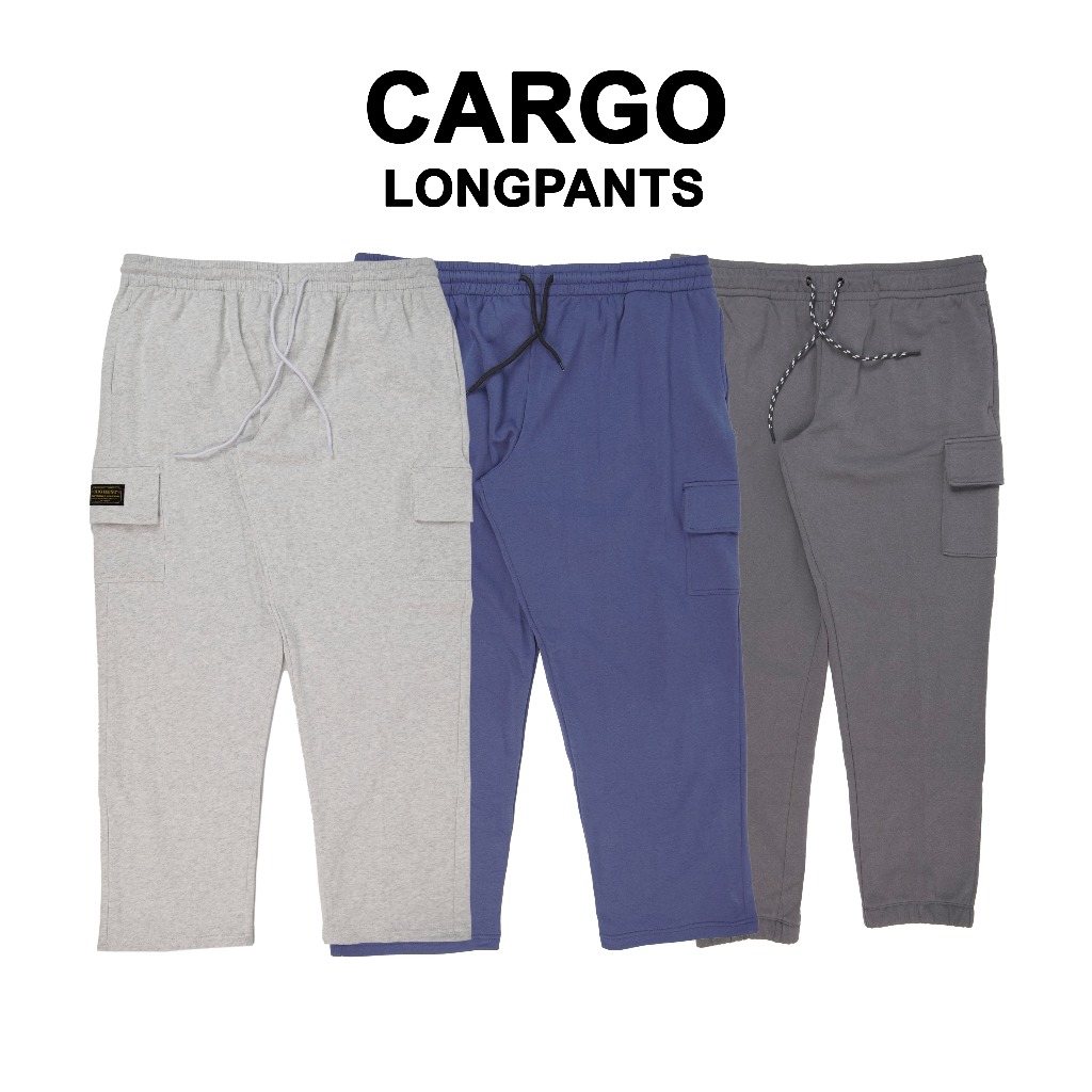 กางเกง CARGO LONG TRAINING PANTS STRETCHY PANTS JUMBO BIGSIZE 2XL 3XL 4XL 5XL 6XL 7XL 8XL 9XL 10XL F