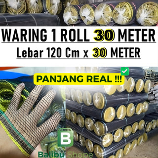 Jaring Waring 30 Meter Jaring Ikan Benang Single Jaring Pagar Kandang