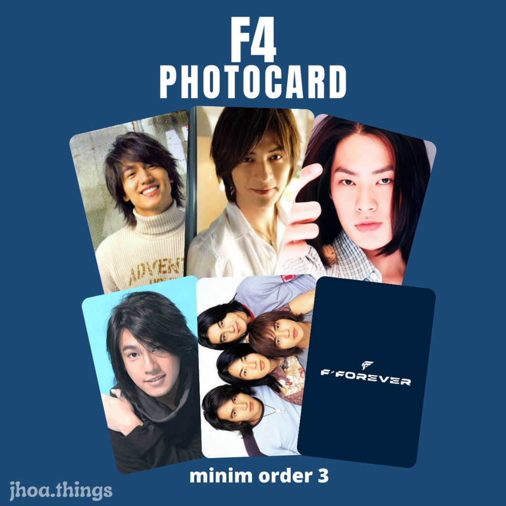[UNOFFICIAL] PHOTOCARD F4 METEOR GARDEN TAIWAN นักแสดงจีน JERRY YAN VIS CHOU VANNESS WU KEN CHU