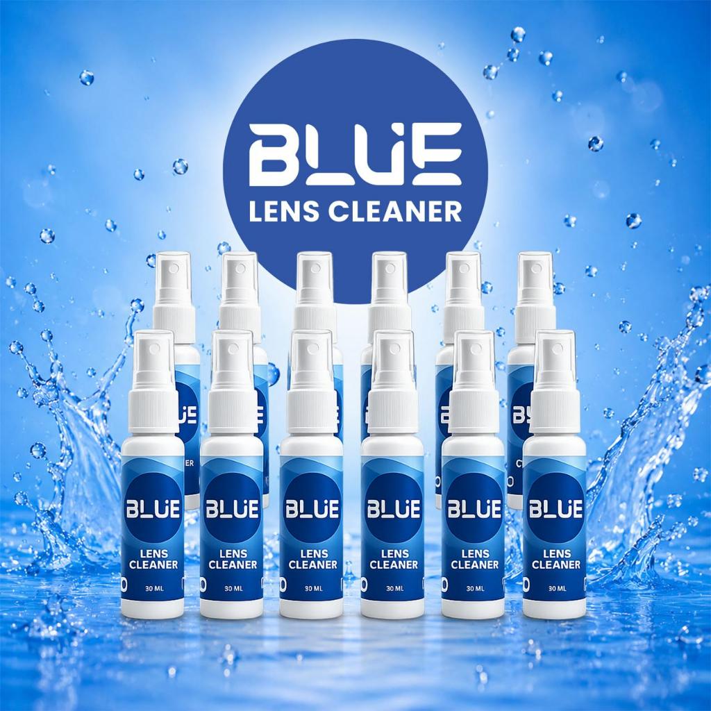 [ 12 ขวด ] LENS CLEANER BLUE 30ML GLASSES CLEANER [1 แพ็คเกจ = 12 ขวด ]