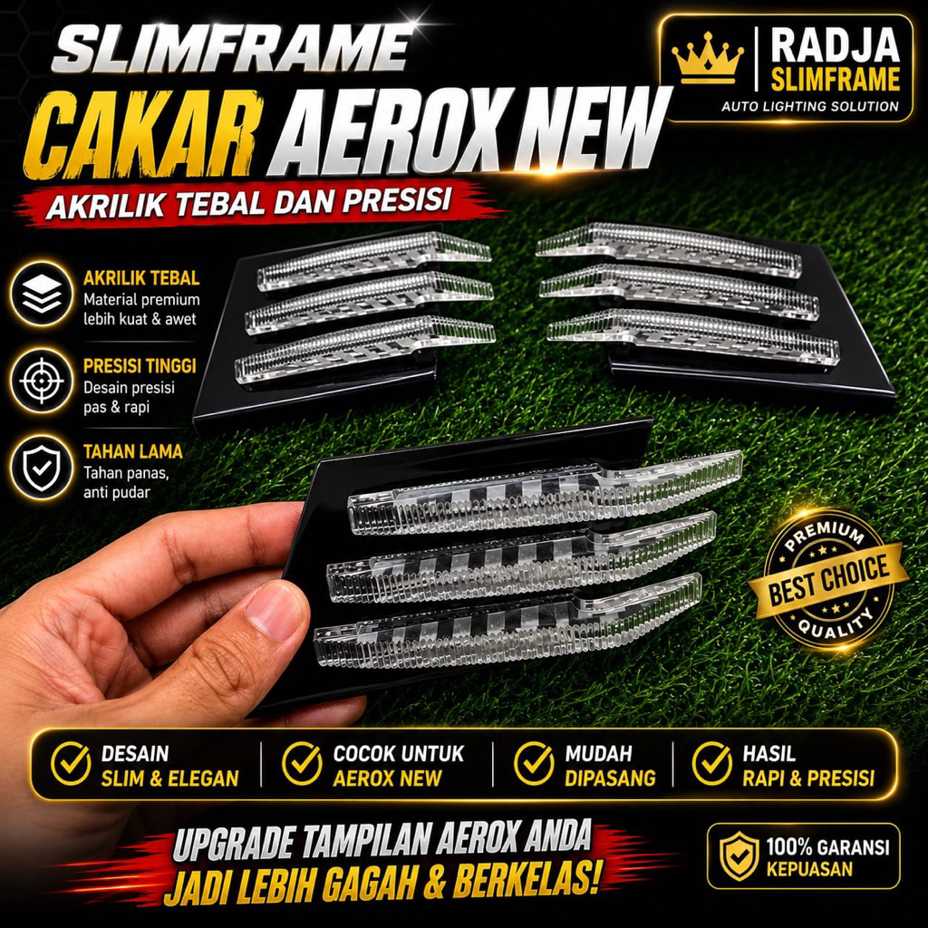 Radja Slim Frame Claw Aerox ใหม่