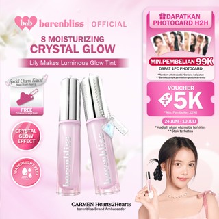 [GET FREE PC H2H] BNB barenbliss Lily Makes Luminous Glow Tint 2.5 g Liptint Ombre Glossy Melembapkan Anti Kering 8 Moisturizing Agents Vitamin E Hydrating Stain Ringan Alami & Kilau Tahan Lama 12 Jam Waterproof Transferproof LipstickLipgloss Lip Matte