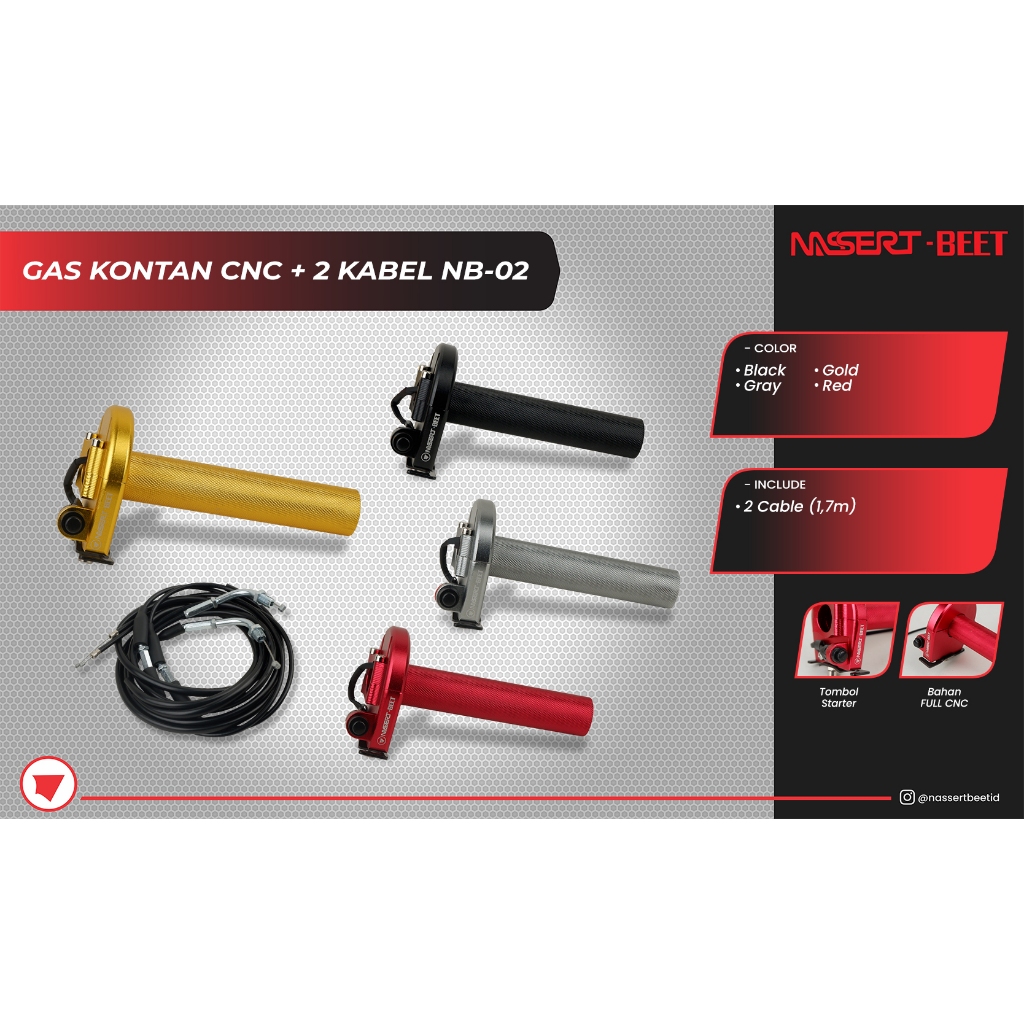 GAS KONTAN CNC + 2 สาย NB-02