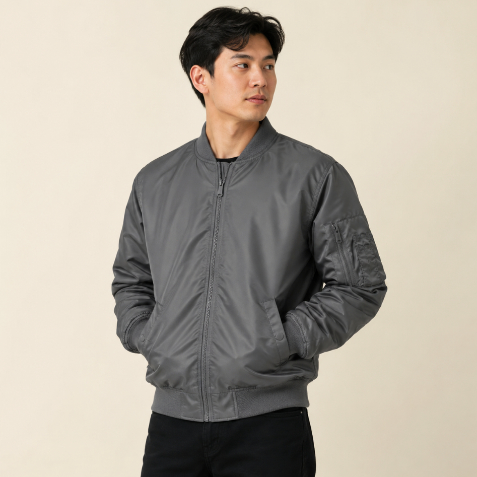 Dhozen Premium Mens Bomber Jacket MA-1 – ลําลอง มีสไตล์ และสบาย
