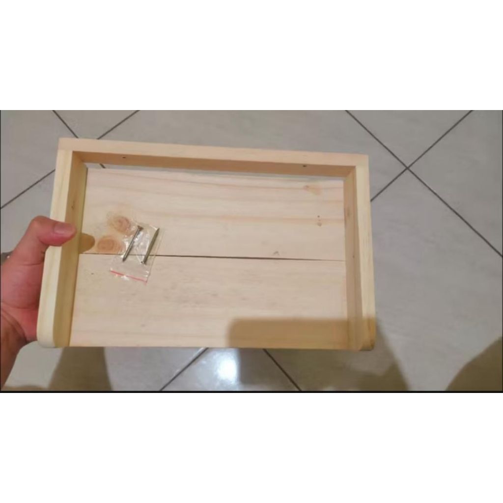 STB Set Top Box Hanging Wall Mount wifi rooter ไม้สักดัตช์