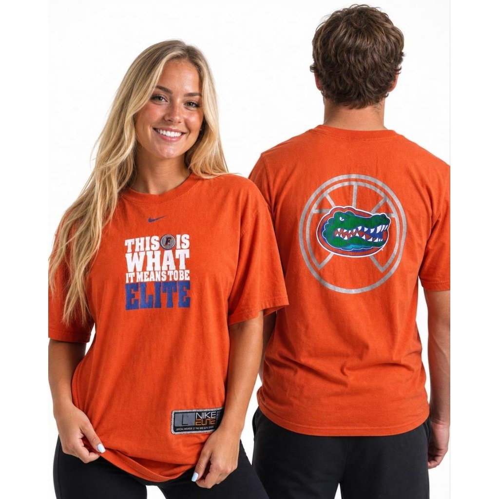 (เสื้อยืดแบรนด์) Vintage Nike Elite Team NFL "Florida Gators - This is What It Means to be Elite" Y2