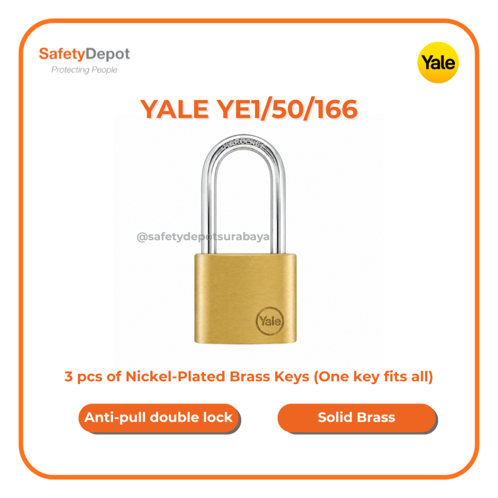 YALE PADLOCK YE1/50/166