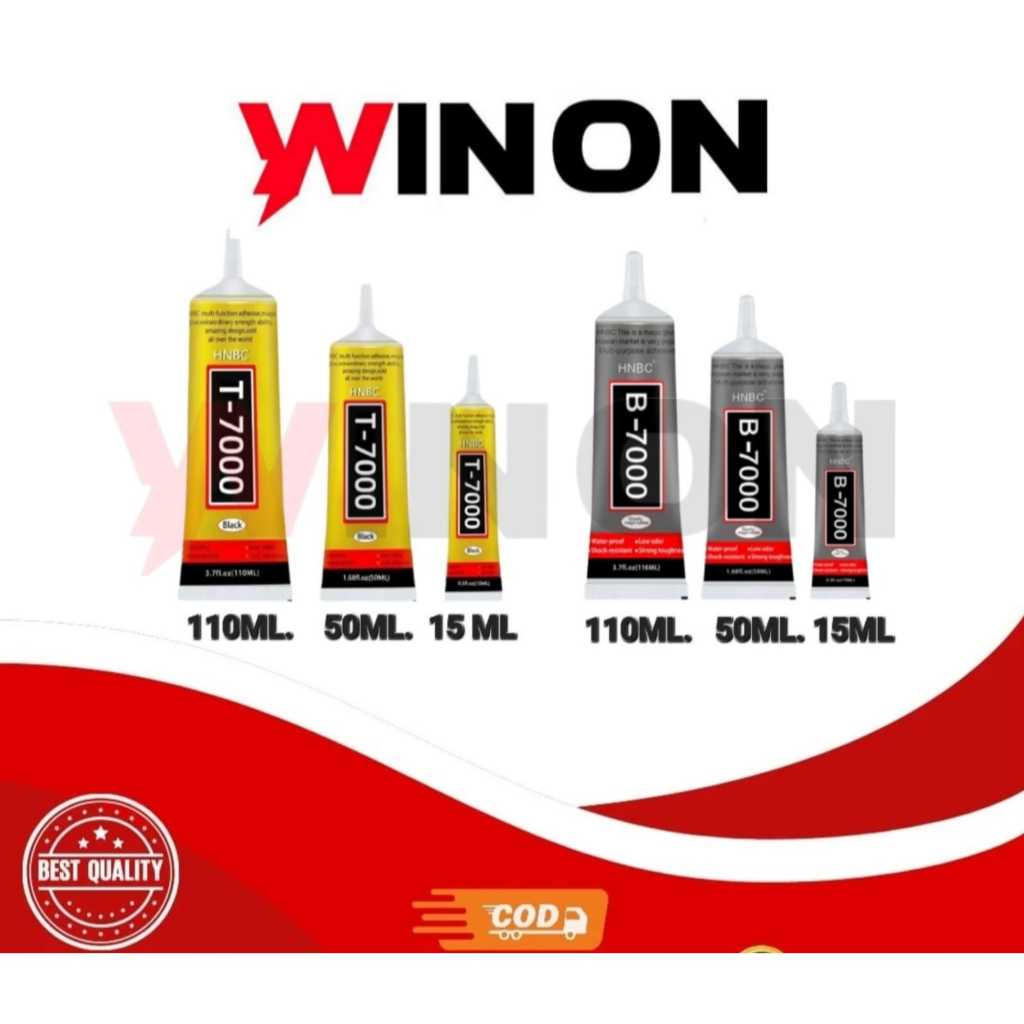 WN WIN ON - หน้าจอสัมผัส LCD GLUE B7000 / T7000 3ML - 15ML - 50ML - 110ML T7000 LCD CLEAR GLUE BLACK