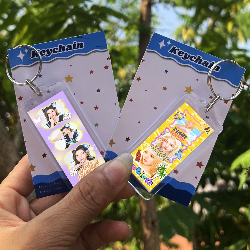 GANTUNGAN พวงกุญแจ Photostrip Jiwoo Hearts2Hearts - พวงกุญแจ Kpop - พวงกุญแจ Hearts2Hearts - Jiwoo H