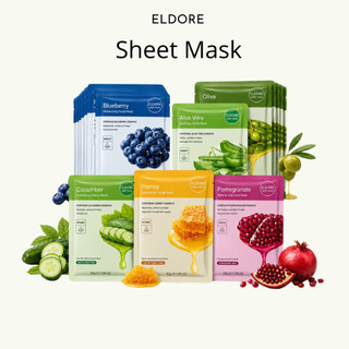 ELDORE Paket Isi 12 Masker Facial Sheet 30g