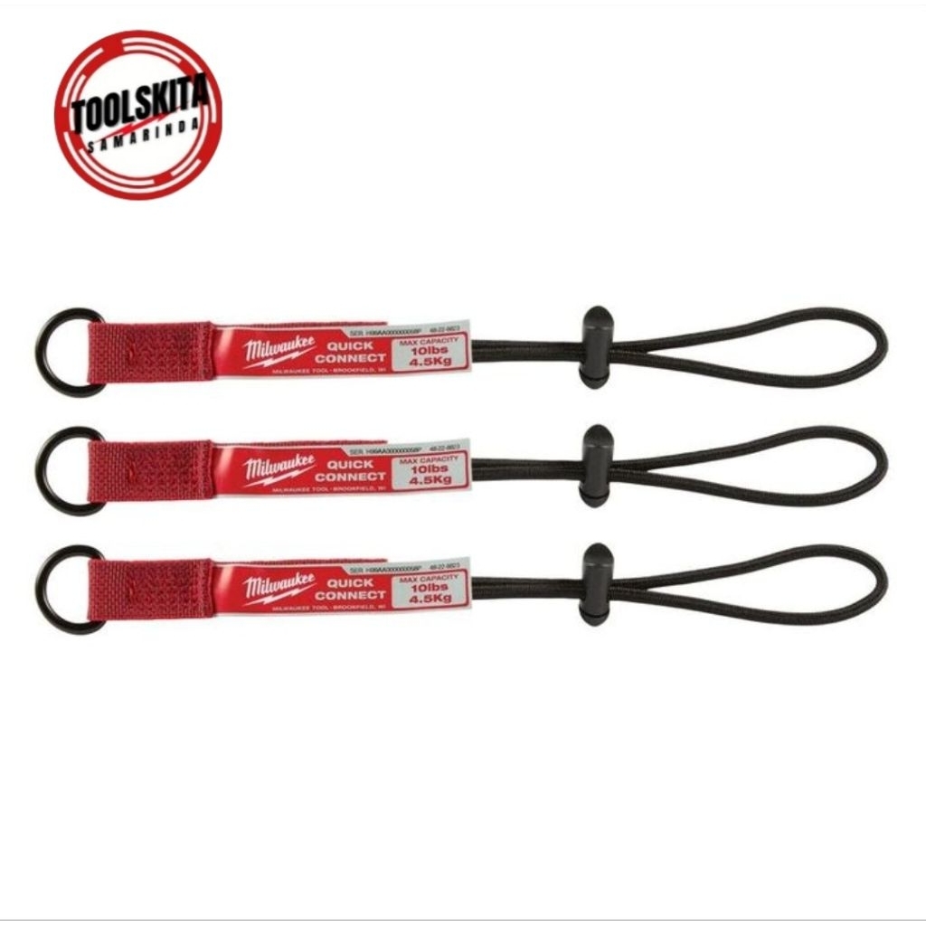 Milwaukee Safety Tool Lanyard 48-22-8823 Quick Connect Lanyard Accessory 10lbs 3 ชิ้นเชื่อมต่อ