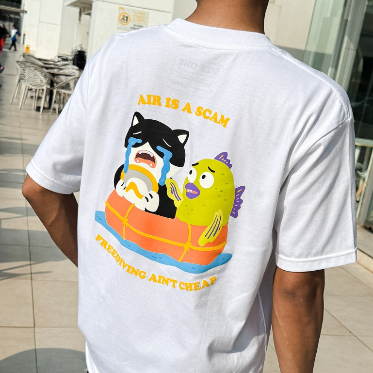 เสื้อยืด Club Ketolp x Sad Cat Club สีขาว