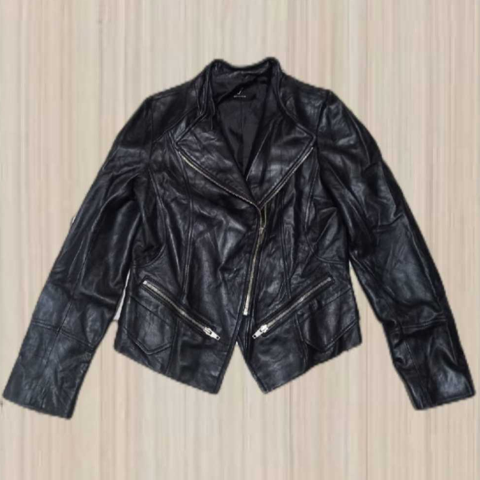 RAMONES PREMIUM TOP QUALITY เสื้อแจ็คเก็ตหนังแกะแท้ JK 302