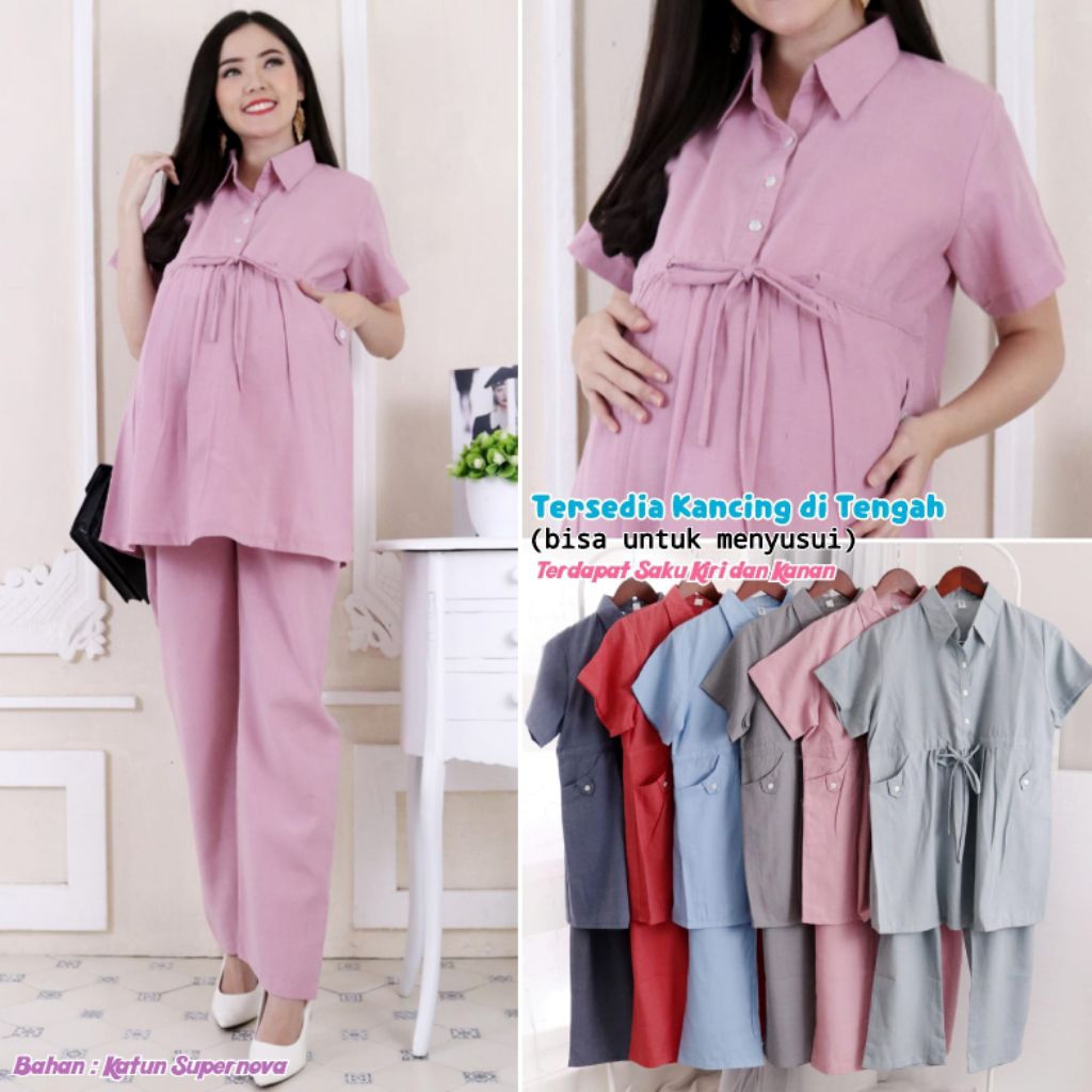 Stella Maternity Nursing Clothes - Mami MM Collection ชุดคลุมท้องพยาบาล