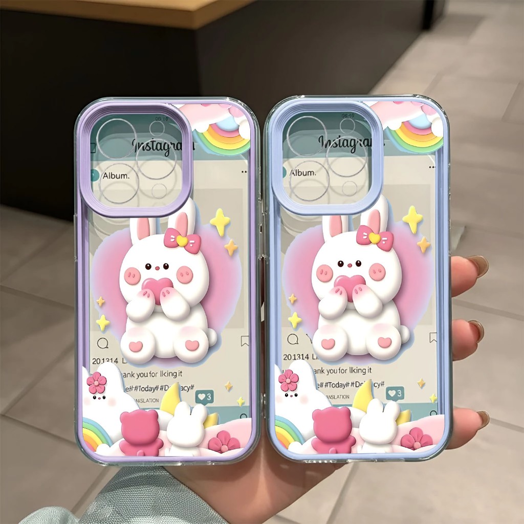 เคส HP สําหรับ Oppo A18 A38 A5X A3X A3 PRO A54 A60 A58 A17K A17 Casing Clear Case Tpu Lippocase