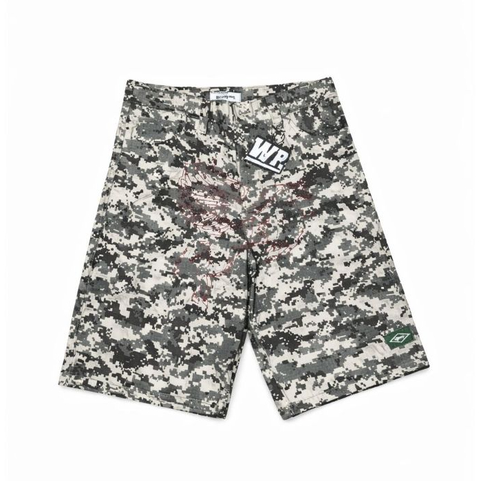 บริษัท Wp - CAMO Jorts Cargo Pants Camo Light Army Wp